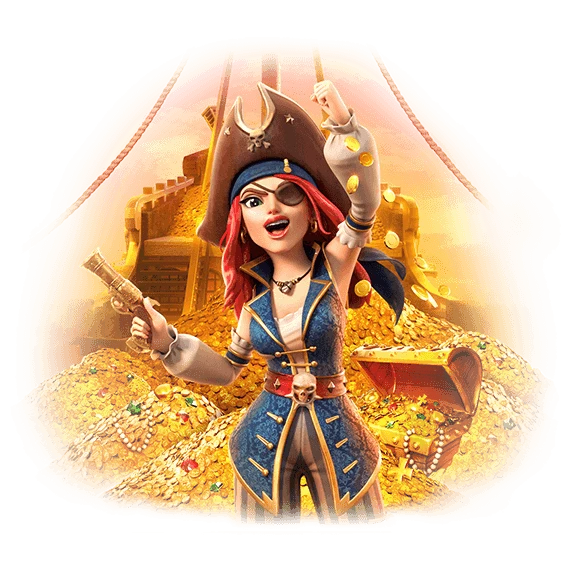 赏金女王角色与奇幻场景主题画面